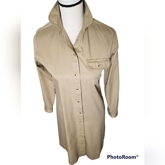 Vintage LL BEAN Collard shirt dress - Picture 8 of 14